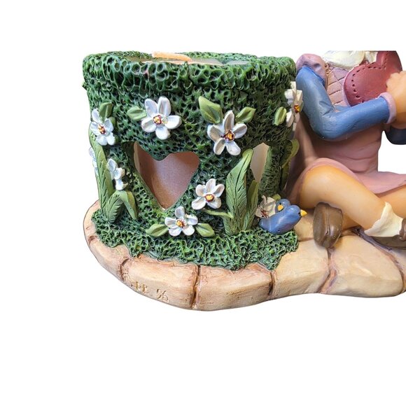 Penny Buttons 1st edition Candle Holder Vintage Girl With Heart Love - Picture 7 of 10